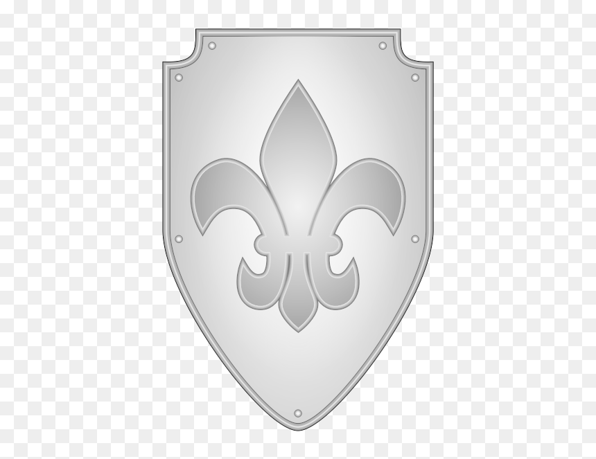 Vector Graphics Of Grayscale Shield - Emblem, HD Png Download - knight shield png