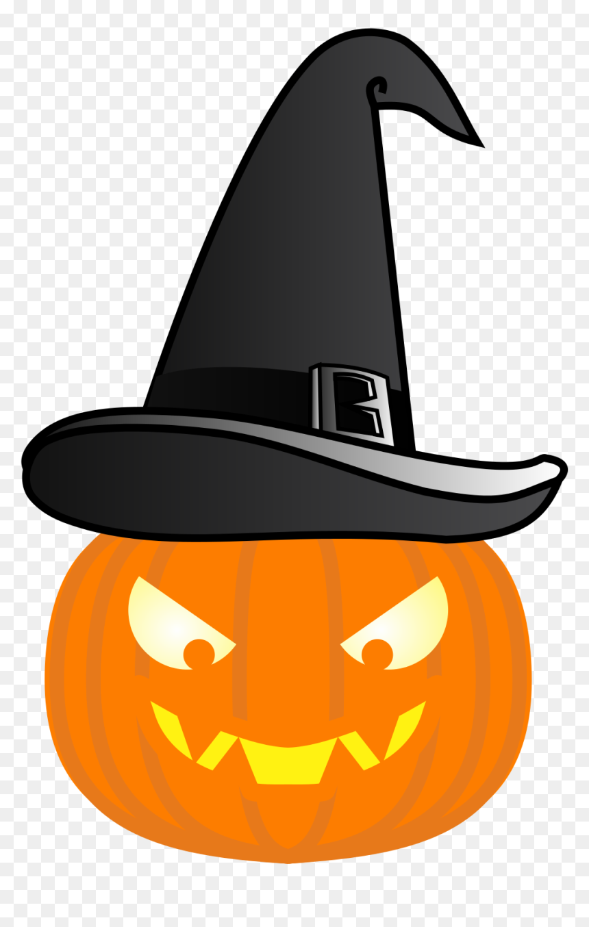 Halloween Chapeu De Bruxa, HD Png Download - white pumpkin png
