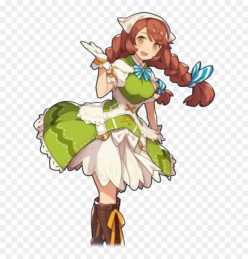 100008 01 Base Portrait - Dragalia Lost Shopkeeper, HD Png Download - niña png