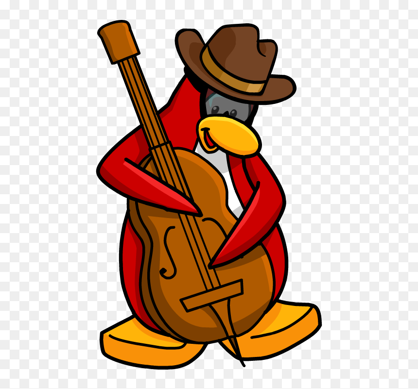 Transparent Upright Bass Clipart - Club Penguin Penguin Band, HD Png Download - bob png