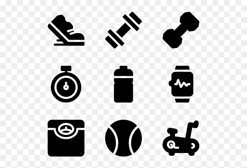 Dumbbell Icon Png - Iconos Gimnasio Png, Transparent Png - gym icon png