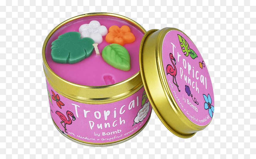 Tropical Punch Candle - Bomb Tropical Punch Tin Candle, HD Png Download - grass skirt png