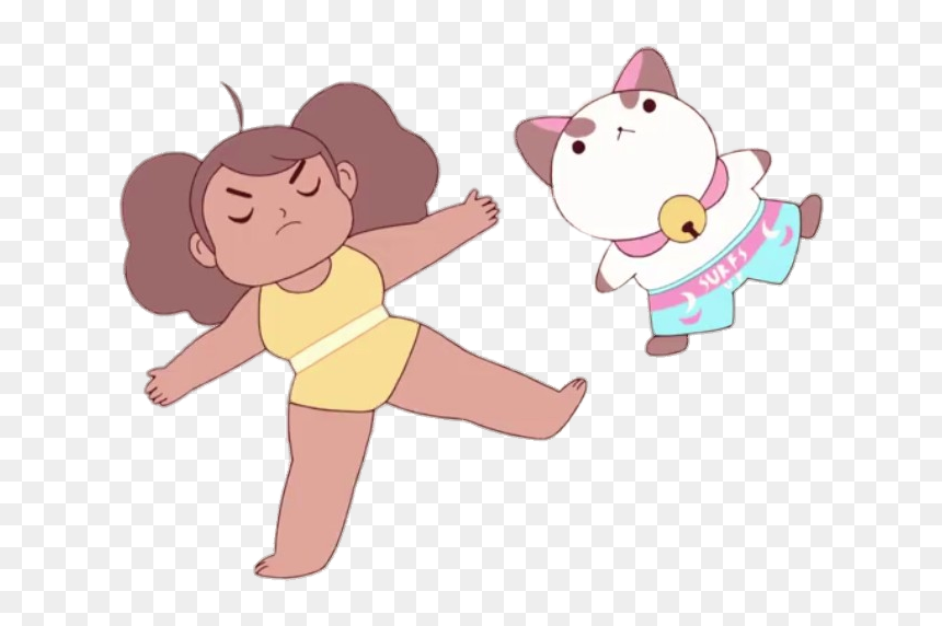 Bee And Puppycat Lying Down - Bee And Puppycat Png, Transparent Png - down png