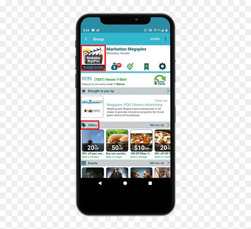 Smartphone, HD Png Download - coupon outline png