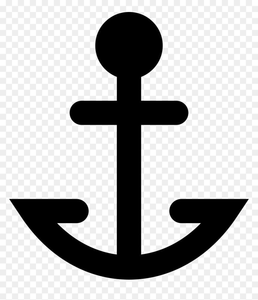 Anchor Symbol - Cross, HD Png Download - anchor icon png