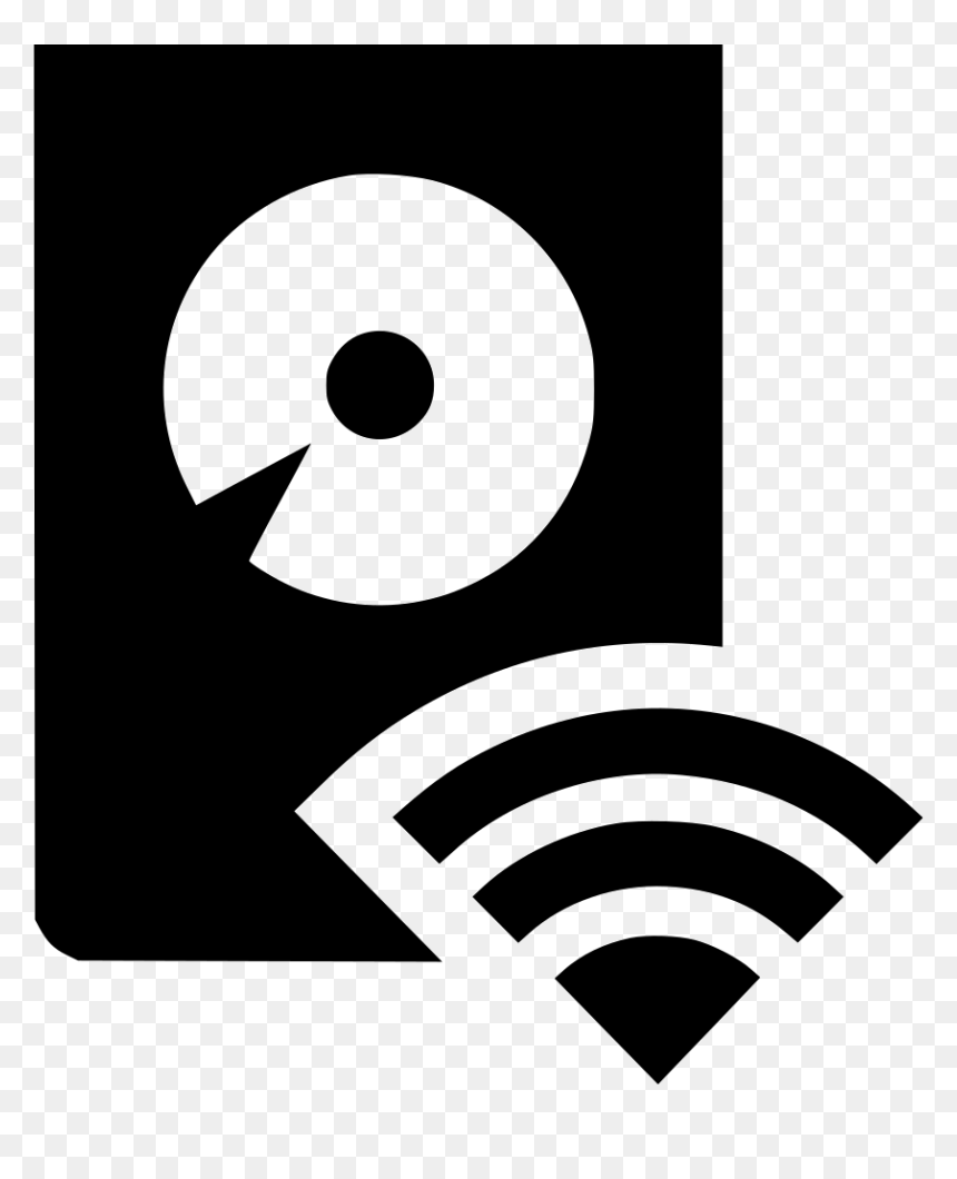 Hard Drive Wireless - Circle, HD Png Download - hard drive icon png