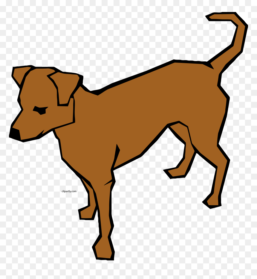 Dog Colored, HD Png Download - down png