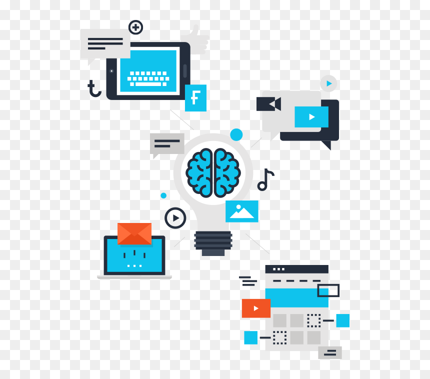 Digital Media Strategist, HD Png Download - digital marketing icons png
