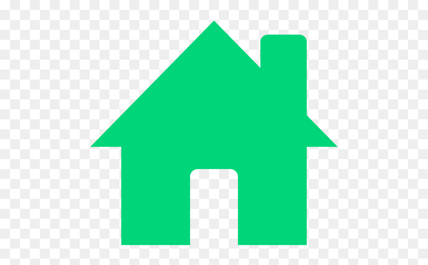 Green-house - House Silhouette Blue, HD Png Download - ai icon png