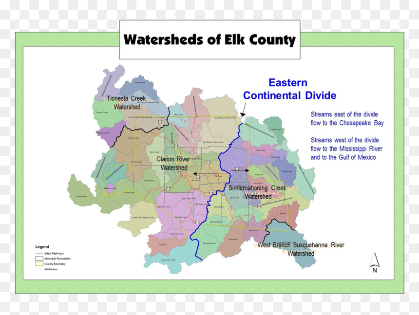 Click To Enlarge Image Ecwatershedorig - Atlas, HD Png Download - pennsylvania outline png