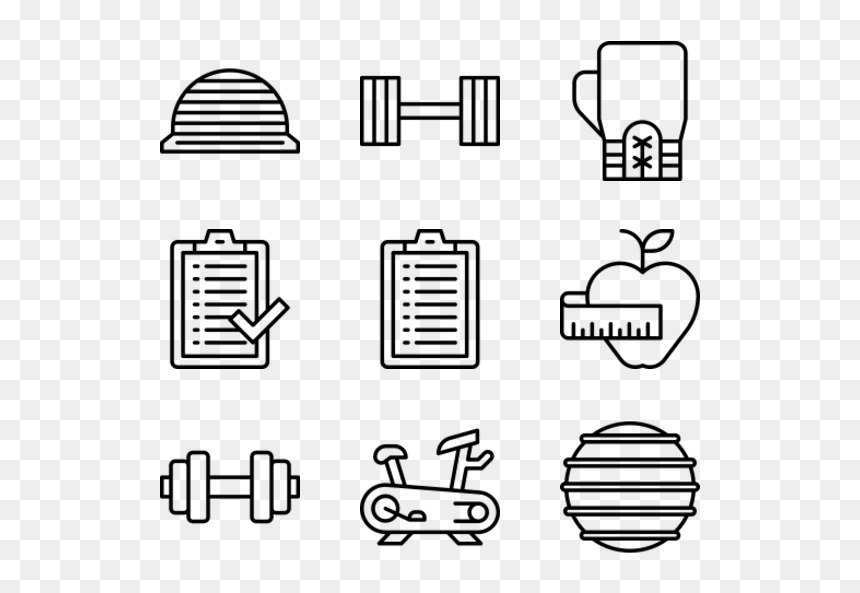 Kitchen Icons Free, HD Png Download - workout icon png