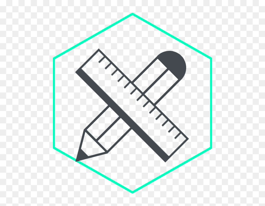 Graphic Design Services Icon, Pencil And Ruler - Journalist Icon Png, Transparent Png - ruler icon png