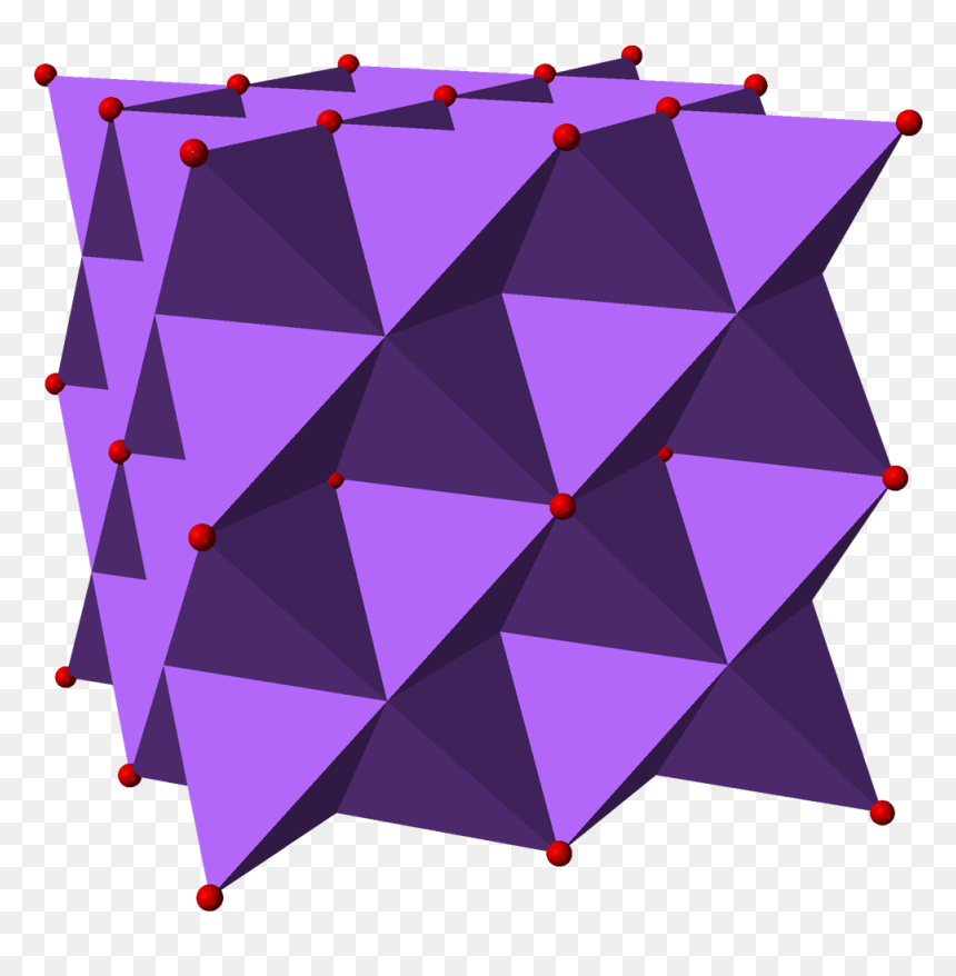 Sodium Oxide 3d Polyhedra - Sodium Oxide, HD Png Download - 3d triangle png