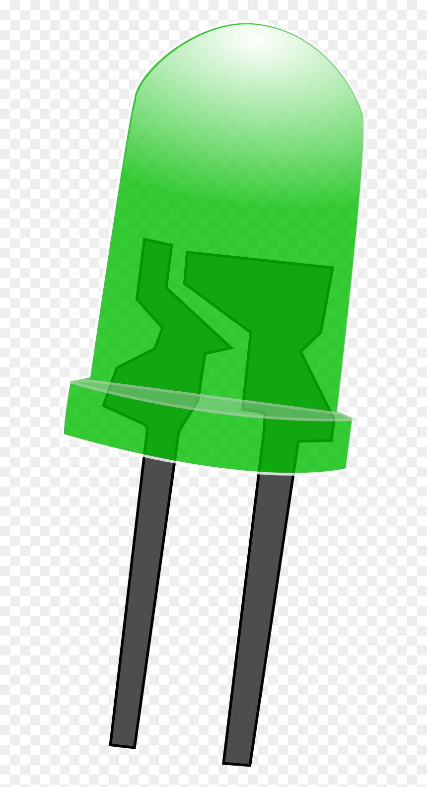 Green Led Lamp Clip Arts - Chair, HD Png Download - light bulb on off png