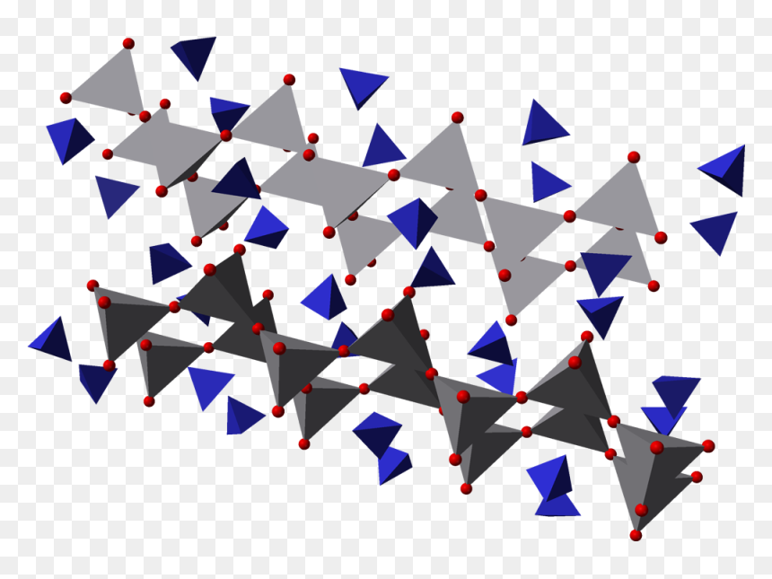 Ammonium Metavanadate 3d Polyhedra - Meta Vanadate, HD Png Download - 3d triangle png