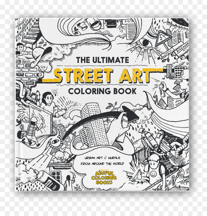 Graffiti Coloring, HD Png Download - coloring book png
