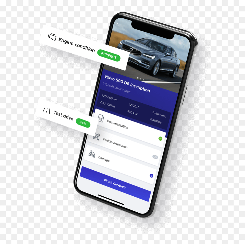 Caraudit Mobile App - Iphone, HD Png Download - car from above png