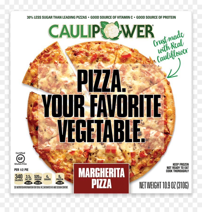 Box Of Frozen Caulipower Margherita Pizza Made With - Caulipower Pizza, HD Png Download - pizza pie png