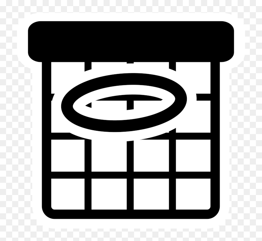 Line Art,square,computer Icons - Blue Png Download Calendar Symbol Png, Transparent Png - desktop icons png
