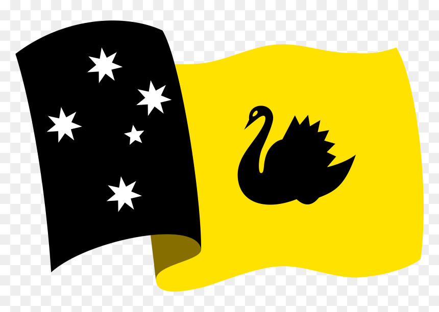Redesignsproposed Flag Of Western Australia Waving - New Australia Flag, HD Png Download - western star png