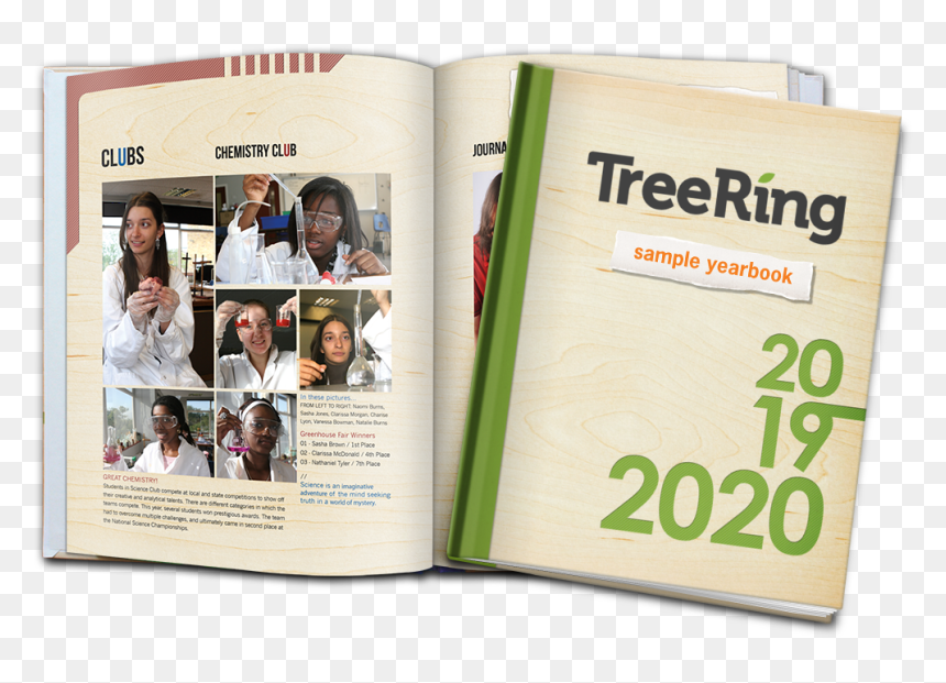 Sample Treering Books, HD Png Download - yearbook png