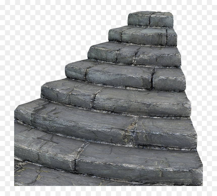 Staircase Download Png Image - Transparent Stone Stairs Png, Png Download - cobblestone png
