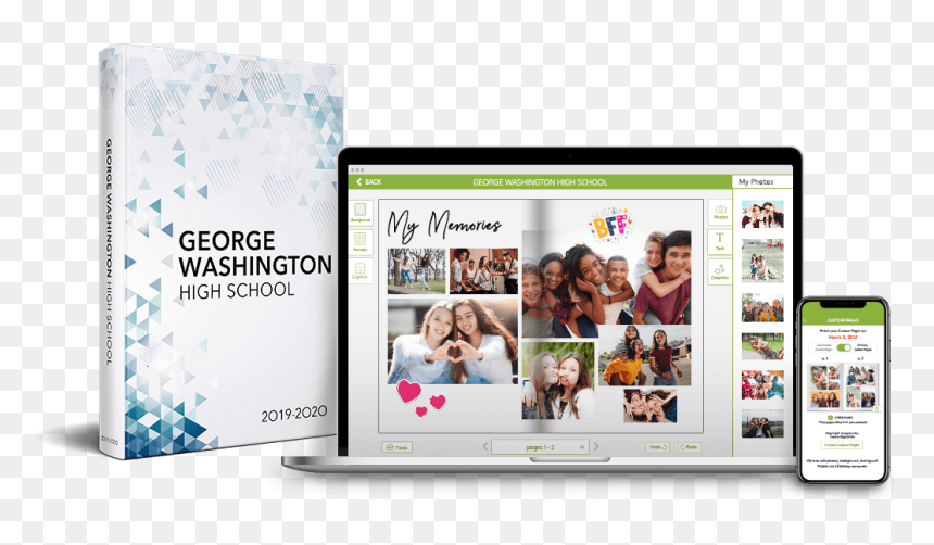 Yearbook, Laptop, Iphone - Covid 19 Yearbook Pages, HD Png Download - yearbook png