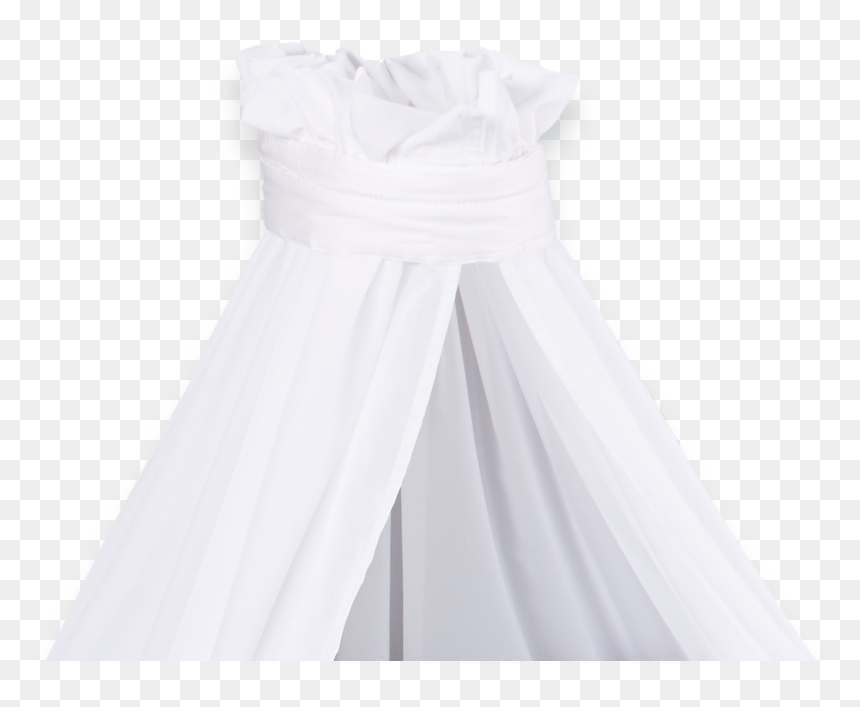Drape Uniclolour White - Gown, HD Png Download - drape png