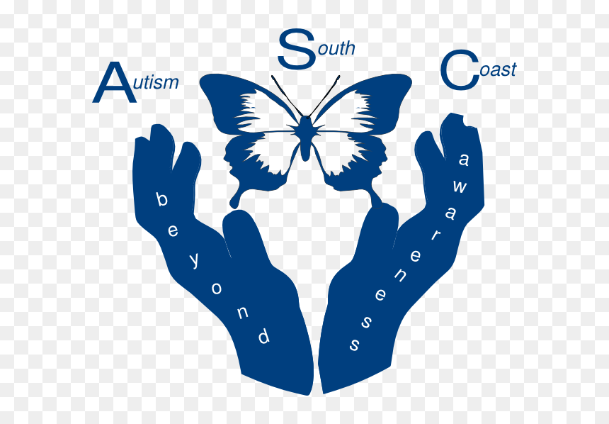 Transparent Coast Clipart - Butterfly Silhouette Clip Art, HD Png Download - autism.png