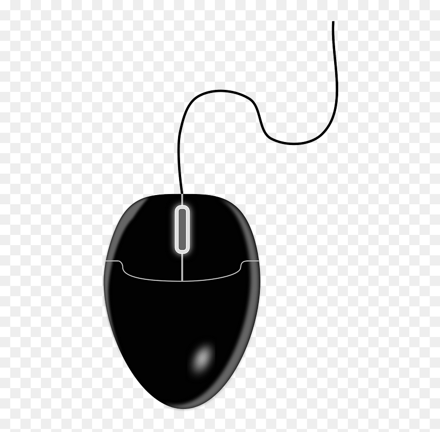 Black Mouse Clipart - Black Computer Mouse Clipart, HD Png Download - mouse .png