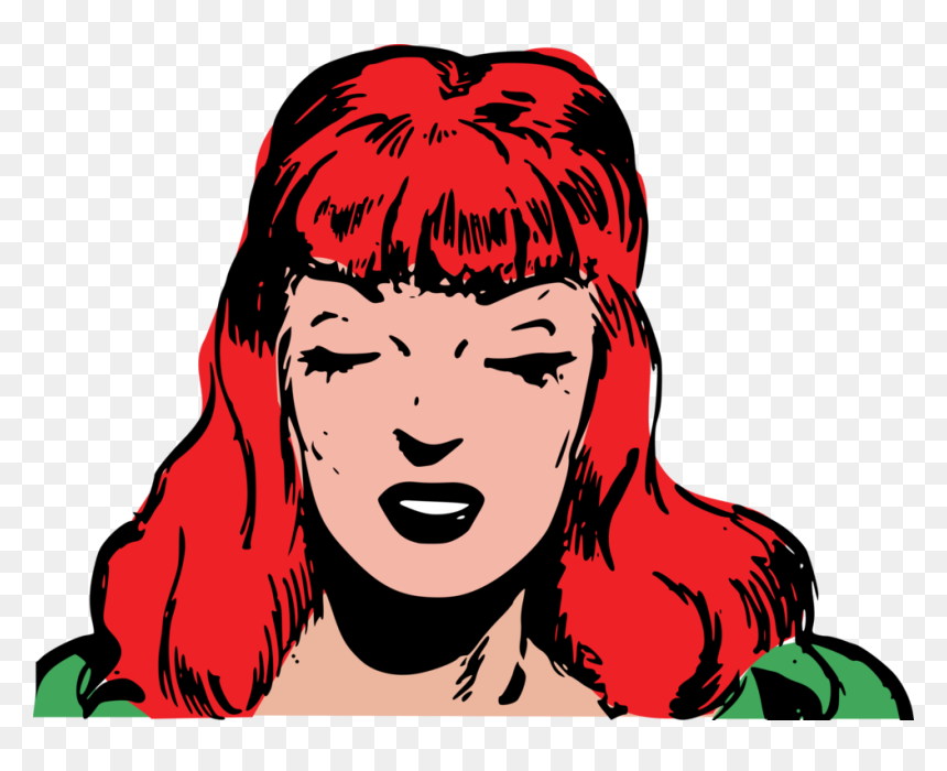 Emotion,hairstyle,art - Red Hair, HD Png Download - hair icon png
