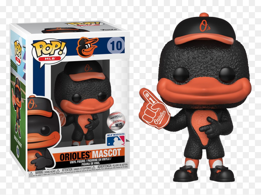 The Oriole Bird Baltimore Orioles Funko Pop Vinyl Figure - Funko Pop Baseball Mascots, HD Png Download - baltimore orioles png