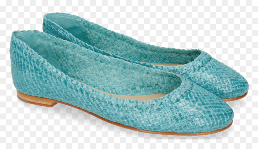 Ballet Pumps Kate 5 Woven Turquoise - Ballet Flat, HD Png Download - baby ballerina png