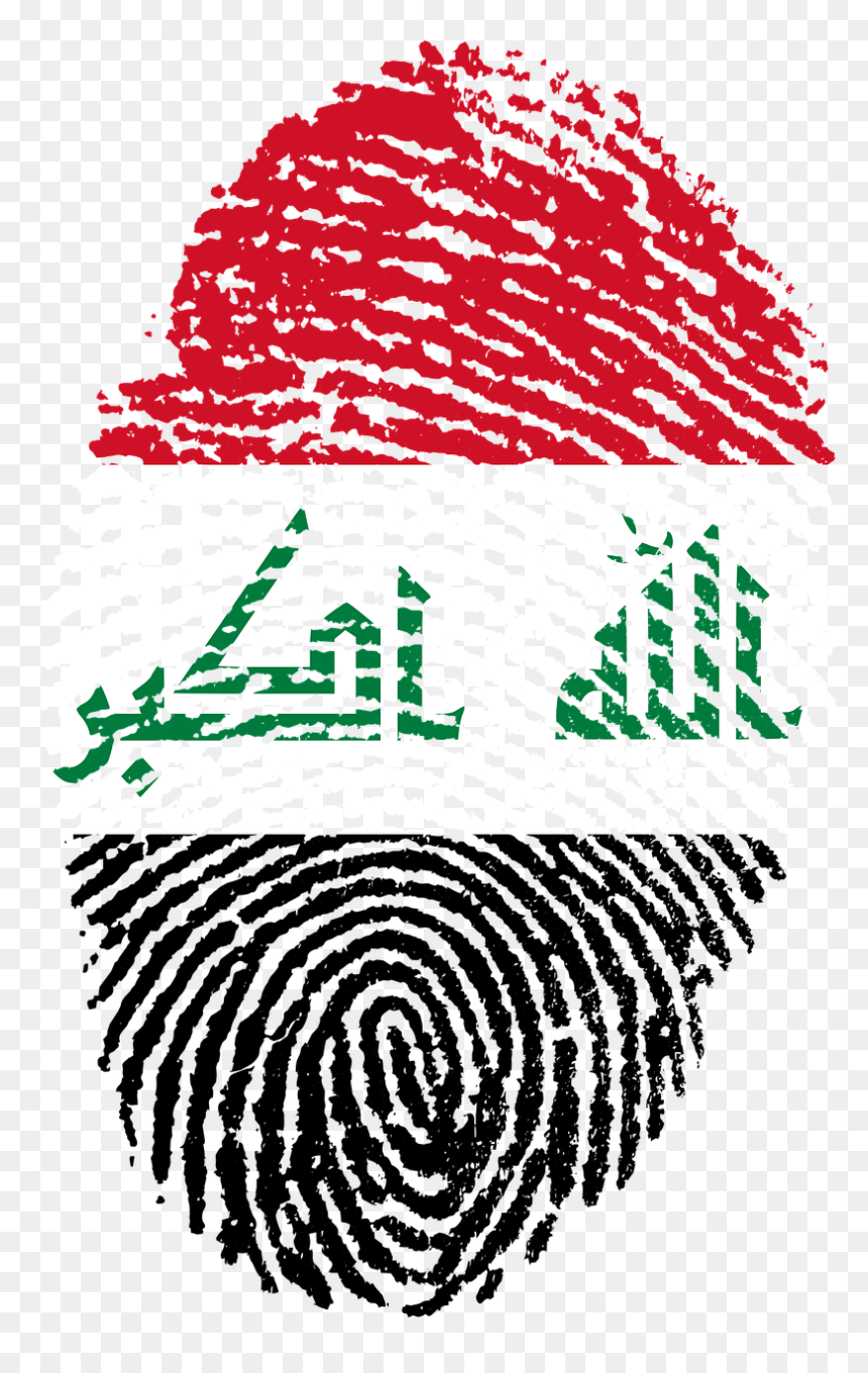 Iraq Flag Fingerprint, HD Png Download - iraq flag png