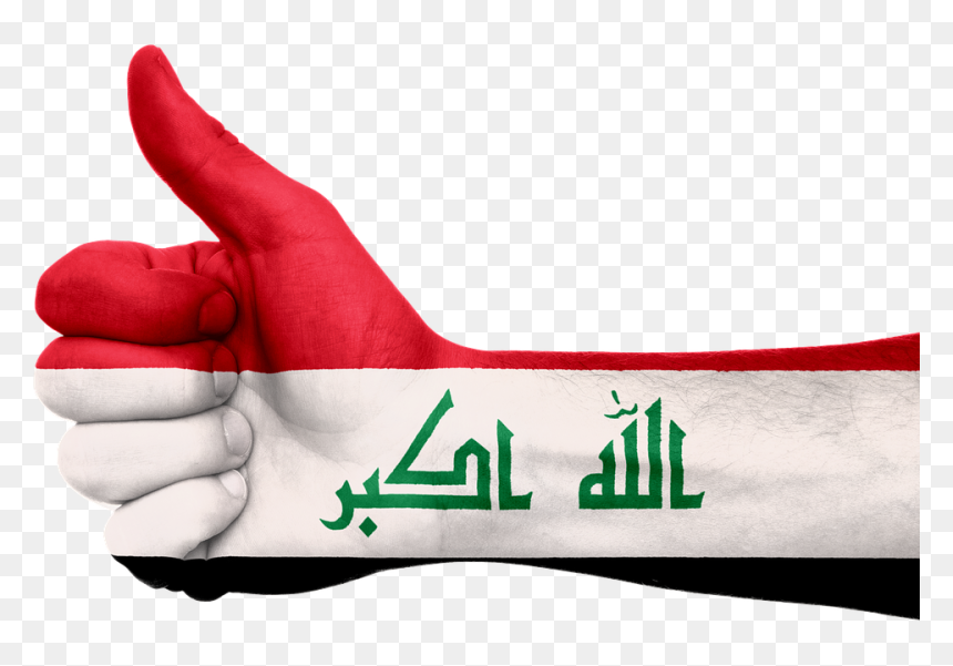 Hand Iraq Flag, HD Png Download - iraq flag png