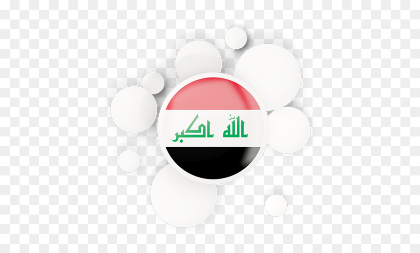 Round Flag With Circles - Circle Egypt Flag Png, Transparent Png - iraq flag png