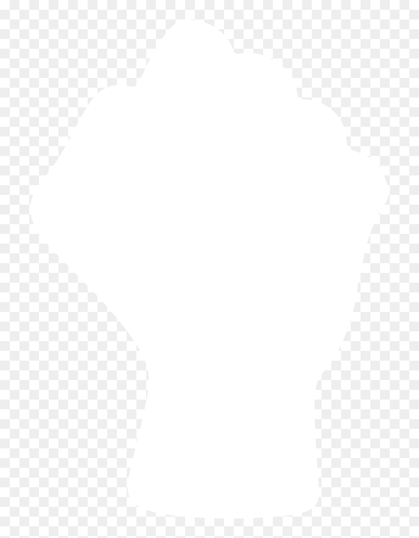 Fist Silhouette By Paperlightbox - Fist Silhouette White, HD Png Download - fist icon png