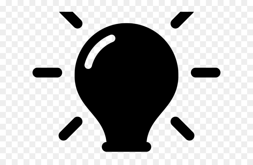 Lightbulb Icon - Light Bulb Black Png, Transparent Png - bulb icon png
