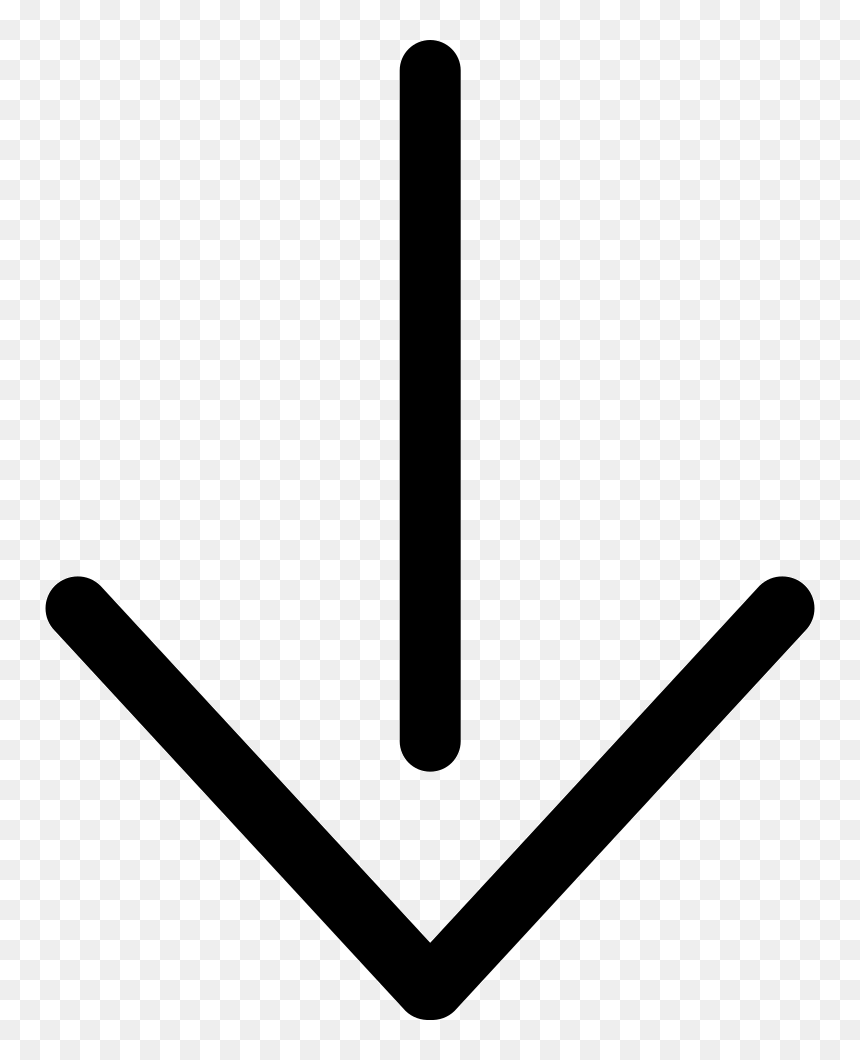 Arrow Down, HD Png Download - down arrow icon png