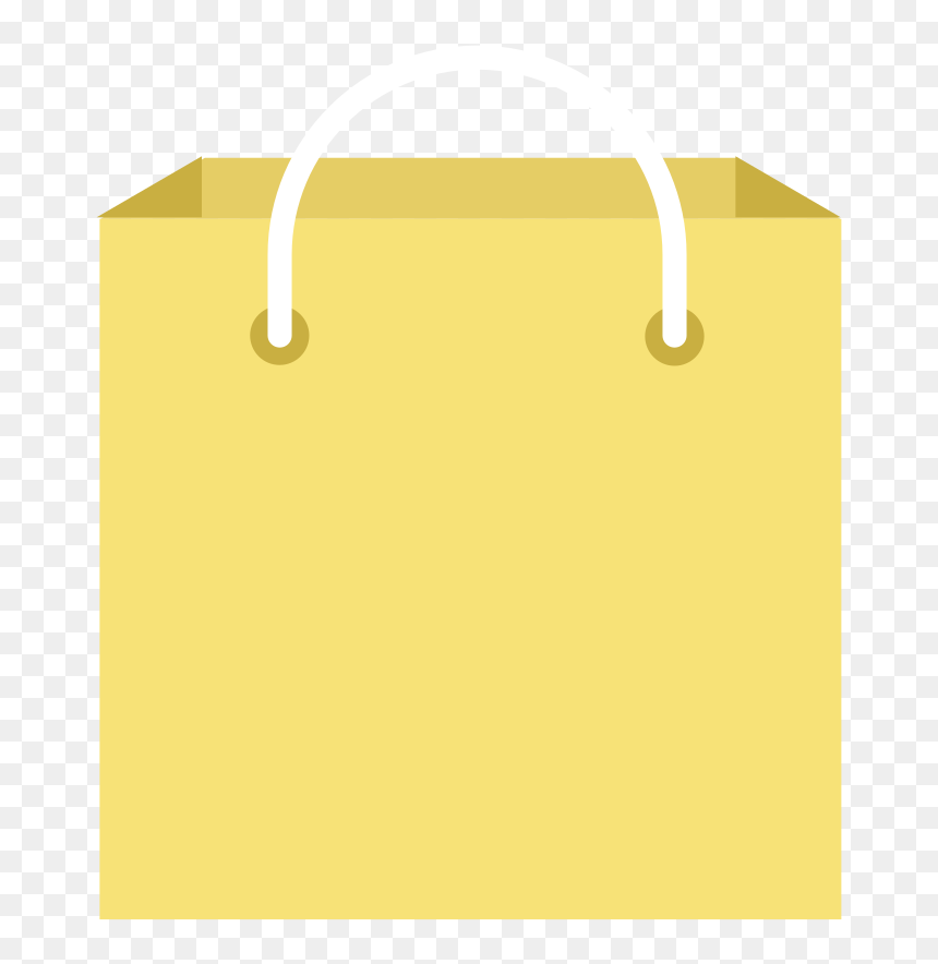 Flat Shopping Bag Icon, HD Png Download - bag icon png