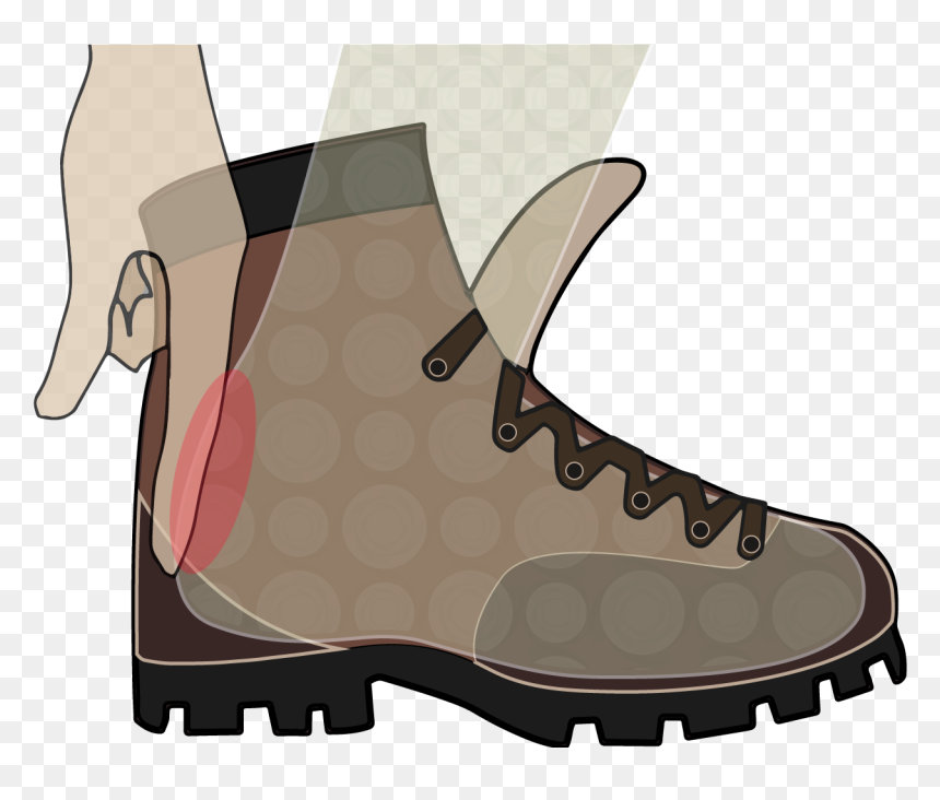 Hike Clipart Brown Boot - Hiking Boot, HD Png Download - hiking boots png