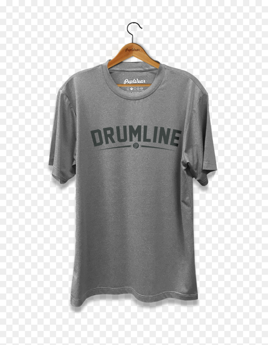 Drumline Grey T-shirt , Png Download - T Shirt In A Hanger Png, Transparent Png - drumline png