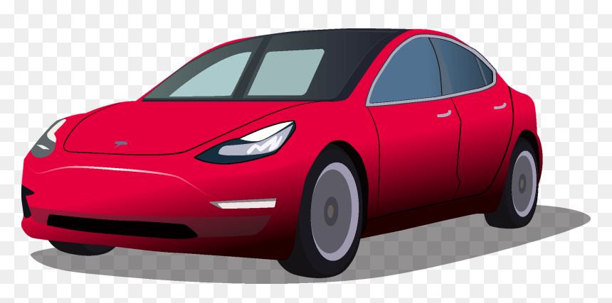 Performance Car, HD Png Download - tesla car png