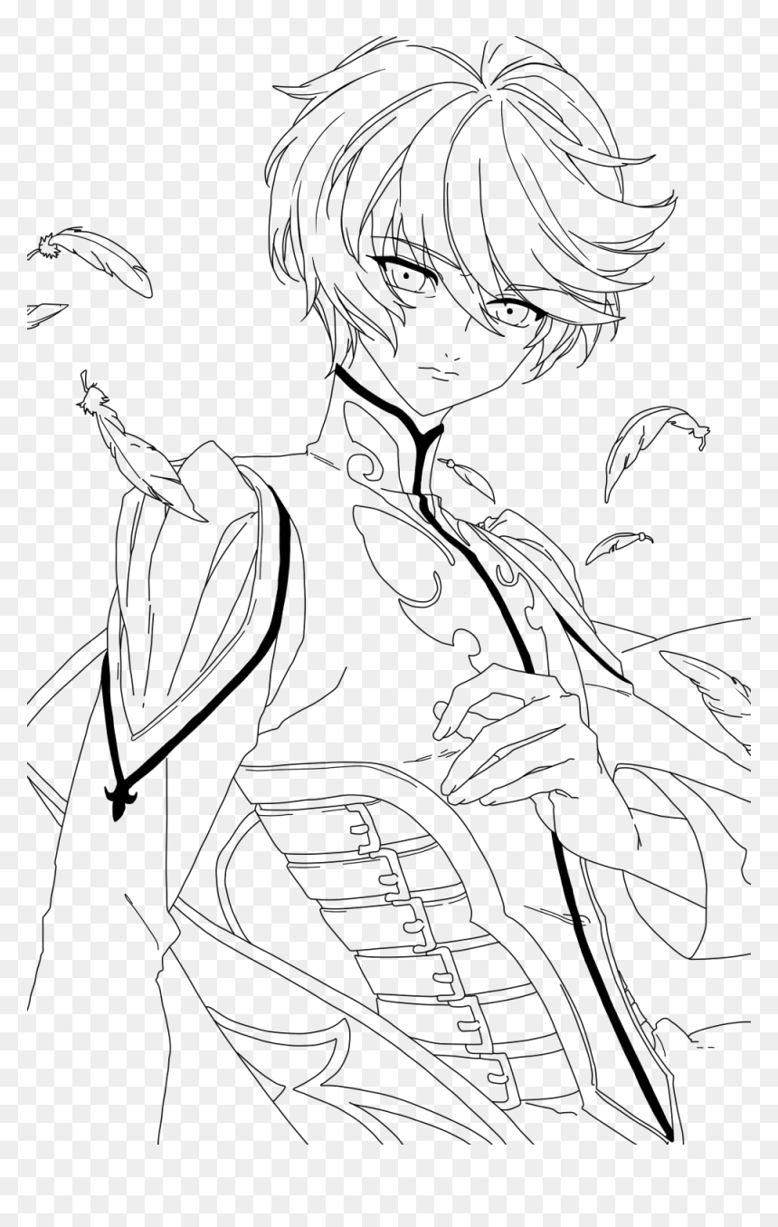 Tales Of Zestiria Mikleo Lineart - Mikleo Lineart, HD Png Download - tales of zestiria logo png