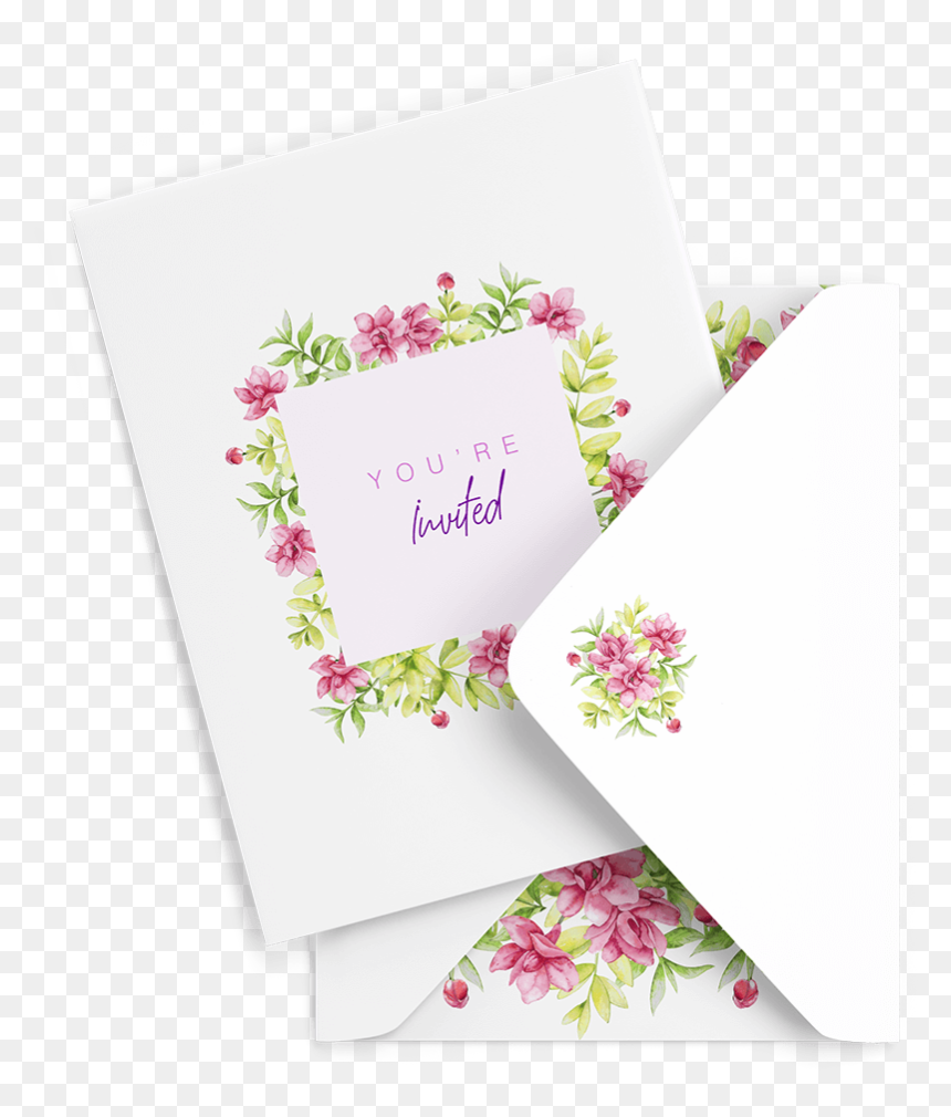 Carte D Invitation Mockup, HD Png Download - greeting card png