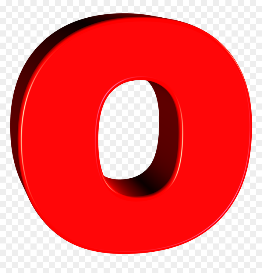 Letter O 3d Png, Transparent Png - alphabet letters png