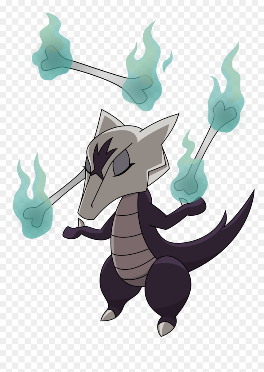 Pokemon Alola Marowak Girl, HD Png Download - marowak png
