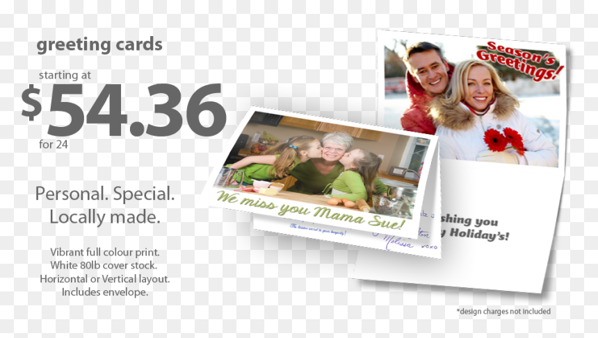 Custom Greeting Cards - Flyer, HD Png Download - greeting card png