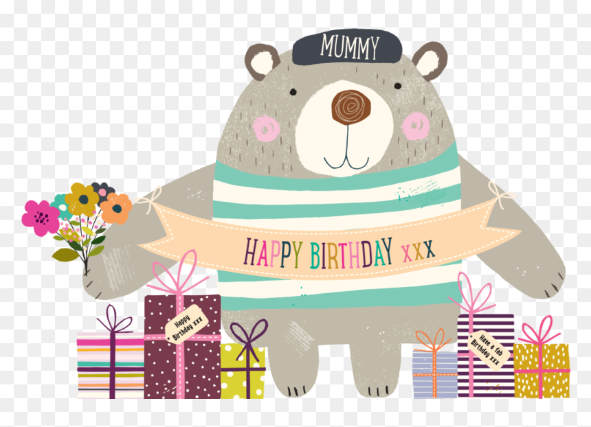 Bear Hugs Card, HD Png Download - greeting card png