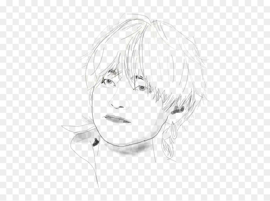 Sketch, HD Png Download - kim taehyung png